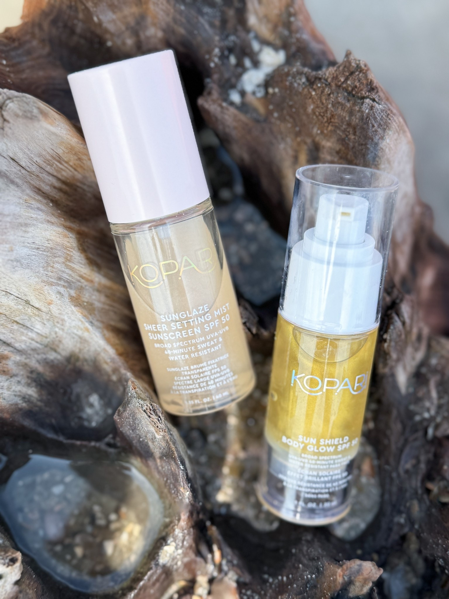 Glowing and protected with two SPF must-haves from Kopari:

Face: Sunglaze Sheer Setting Mist SPF 50 – sets makeup, hydrates, and smells like fresh melon.

Body: Sun Shield Body Glow SPF 50 – golden shimmer + coconut vanilla scent = vacation skin all day.

Kopari - SPF - Sunscreen - Setting Spray - Glass Skin  

#LTKTravel #LTKBeauty #LTKSwim