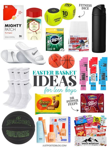 A gift guide full of Easter basket ideas and stuffers for teen boys! 