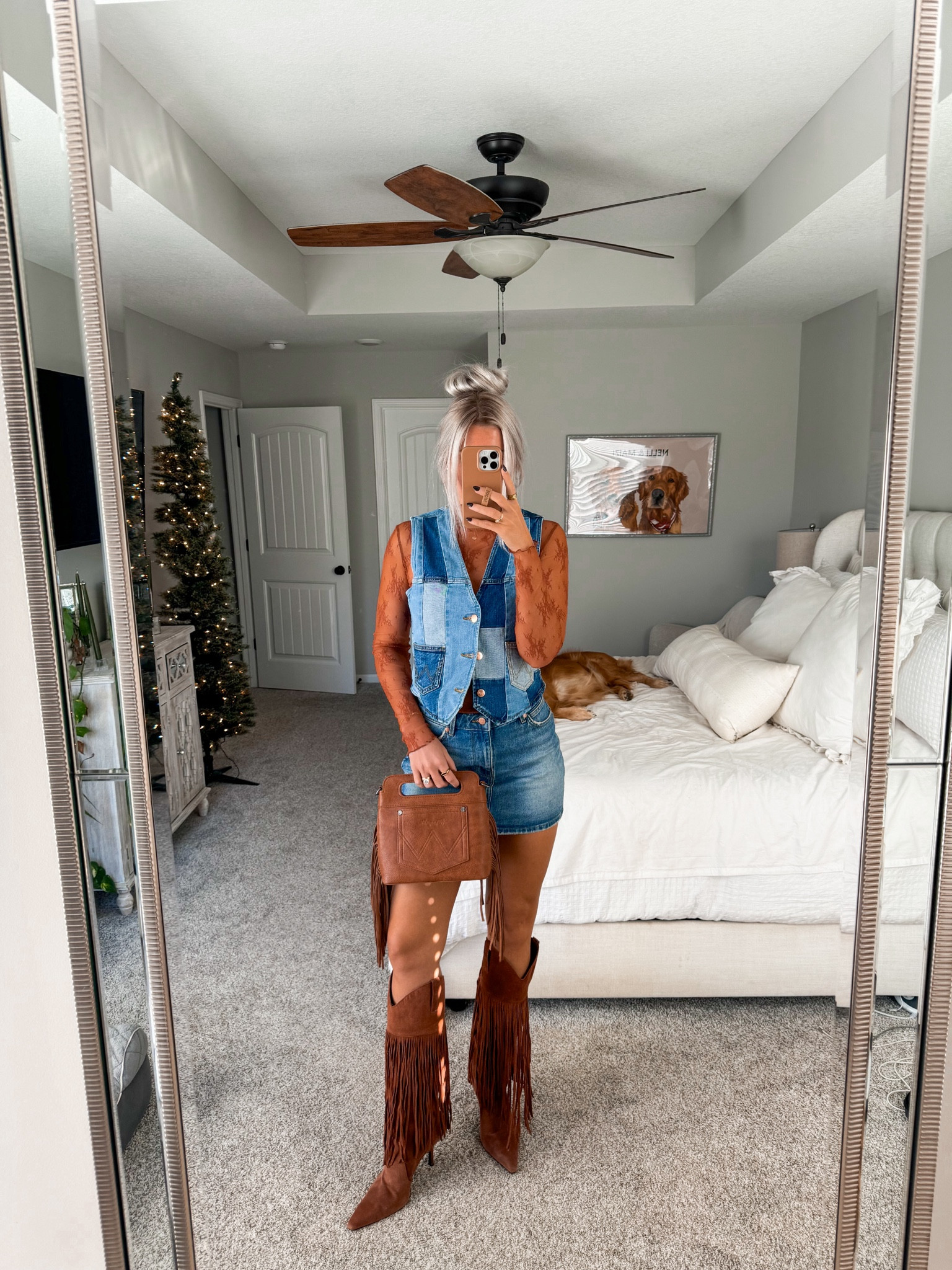 size small in vest and 26 in skirt. tts in boots 

#LTKStyleTip #LTKCyberWeek #LTKHoliday