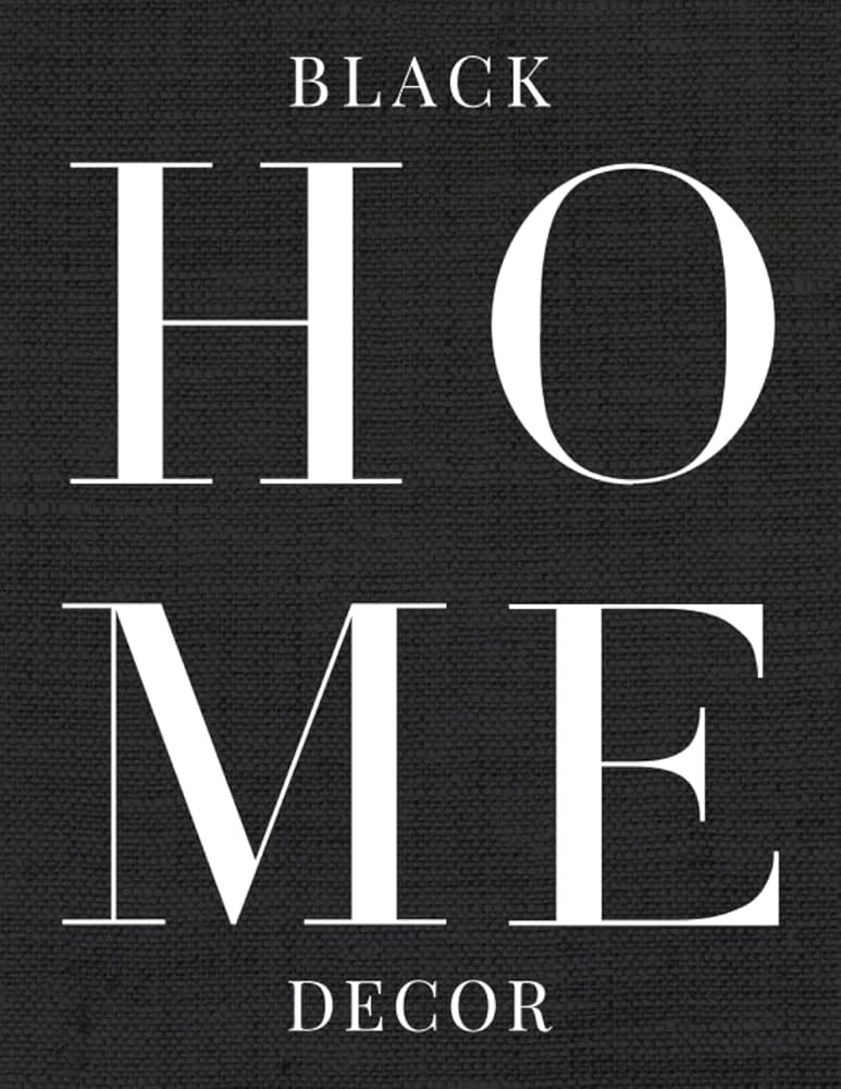 Black Home Decor: A Unique Decorative Book │ Perfect for Stacking on Coffee Tables And Bookshel... | Amazon (US)