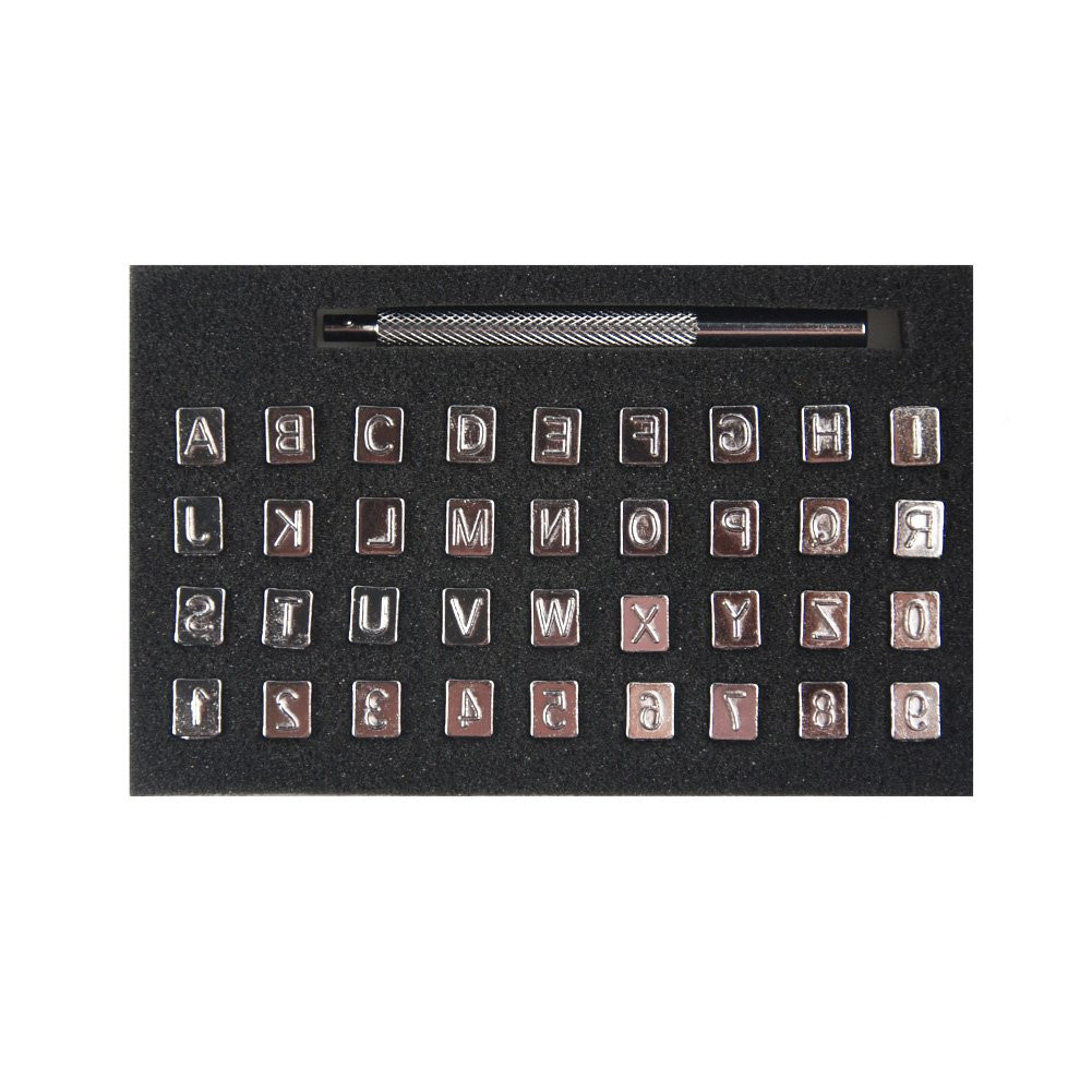 OWDEN Professional 37 Pieces Stamping for leathercraft. Size:1/4 Inch (6.5mm) Tall. Number and Le... | Amazon (US)