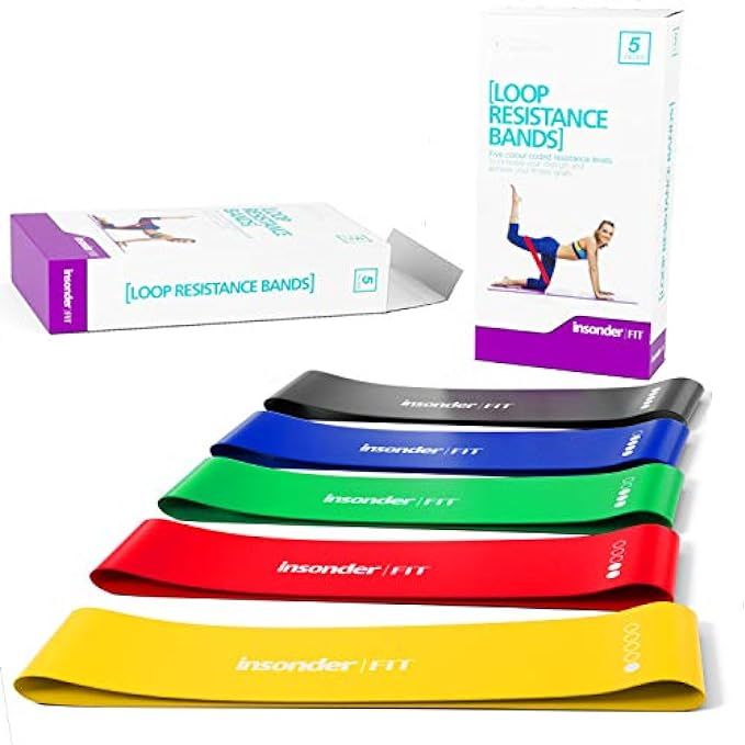 Resistance Bands Set Exercise Bands - Workout Bands Stretch Bands - Light Medium Heavy Loop Bands Ki | Amazon (US)