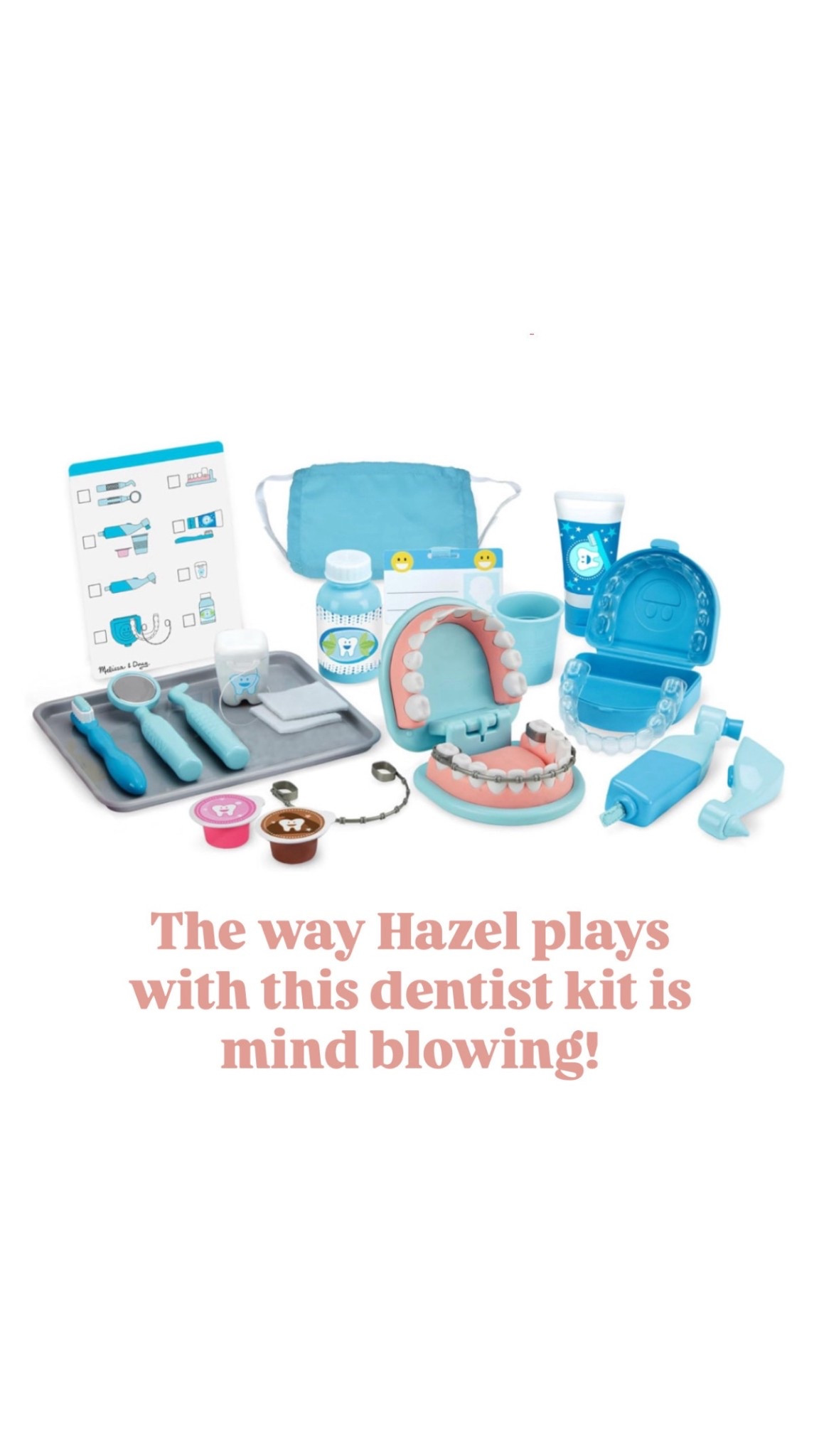 This is a different type of playing kit, but Hazel loves it haha! Such a cute play set for them to pretend to be a dentist!

Loverly Grey, kids gift ideas, Christmas gifts, Amazon 

#LTKHoliday #LTKKids #LTKGiftGuide