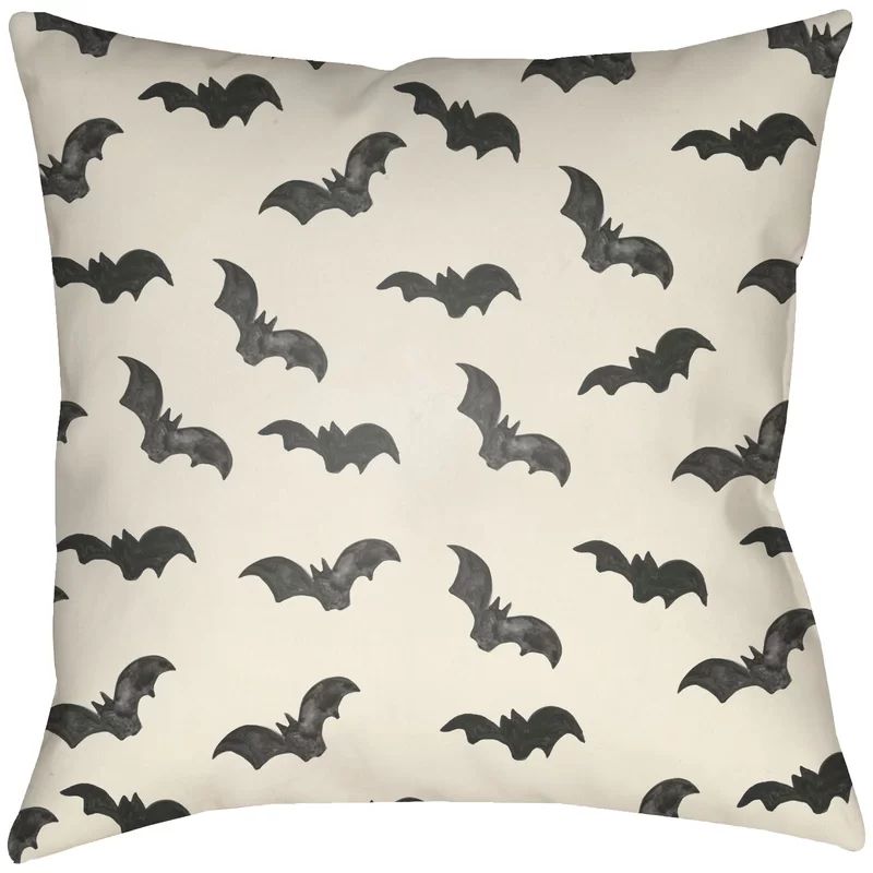 Lodge Cabin Bat Indoor/Outdoor Reversible Throw Pillow | Wayfair North America