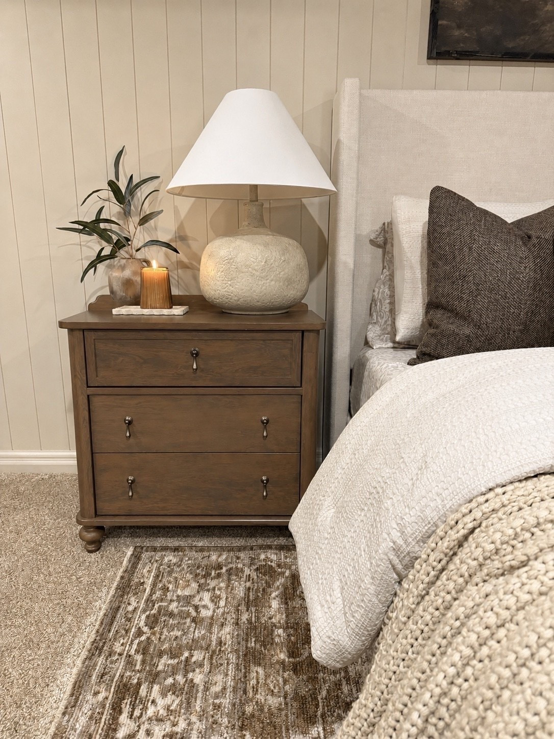 Walmart My Texas House Best-Selling Nightstand. This Walmart My Texas House nightstand is one of those pieces that instantly makes a bedroom feel warm, collected, and designer styled. The rich wood tone, classic hardware, and timeless silhouette work beautifully with so many décor styles, from modern farmhouse to cozy traditional. If you’ve been looking for a nightstand that feels high-end without the high-end price tag, this one is definitely worth a look.

#WalmartHome #MyTexasHouse #Nightstand #BedroomDecor #HomeFinds