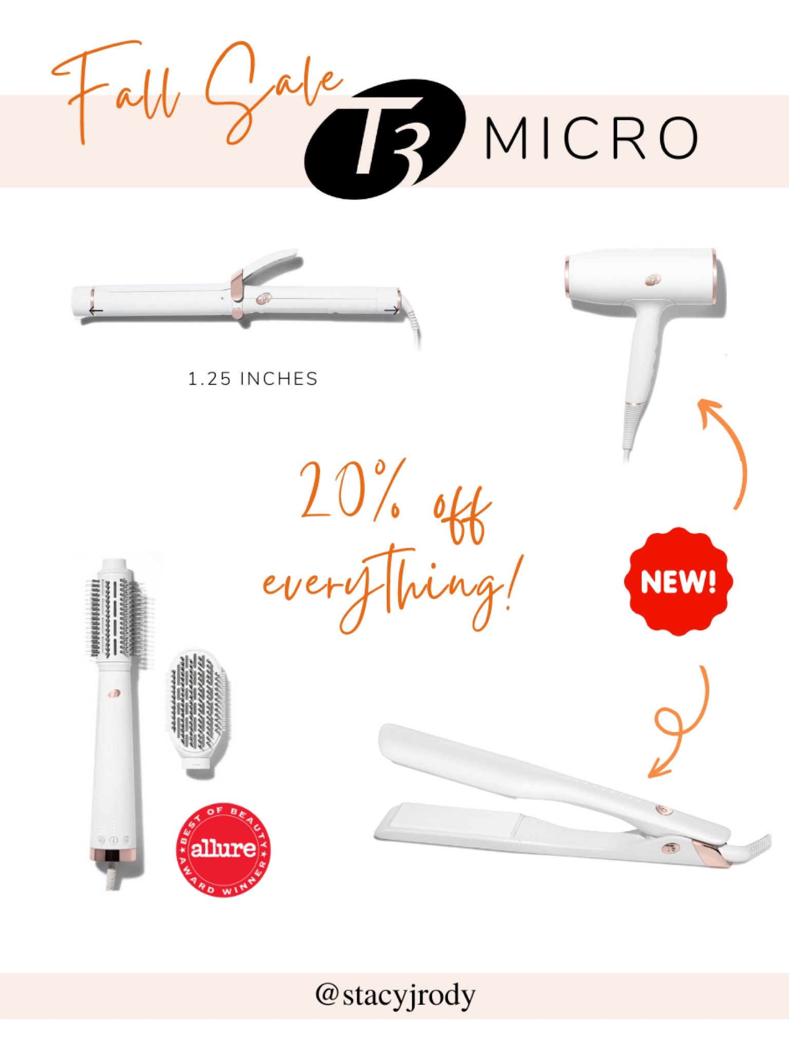 T3 sale curling iron and drying brush all on sale 

#LTKunder100 #LTKSale #LTKbeauty