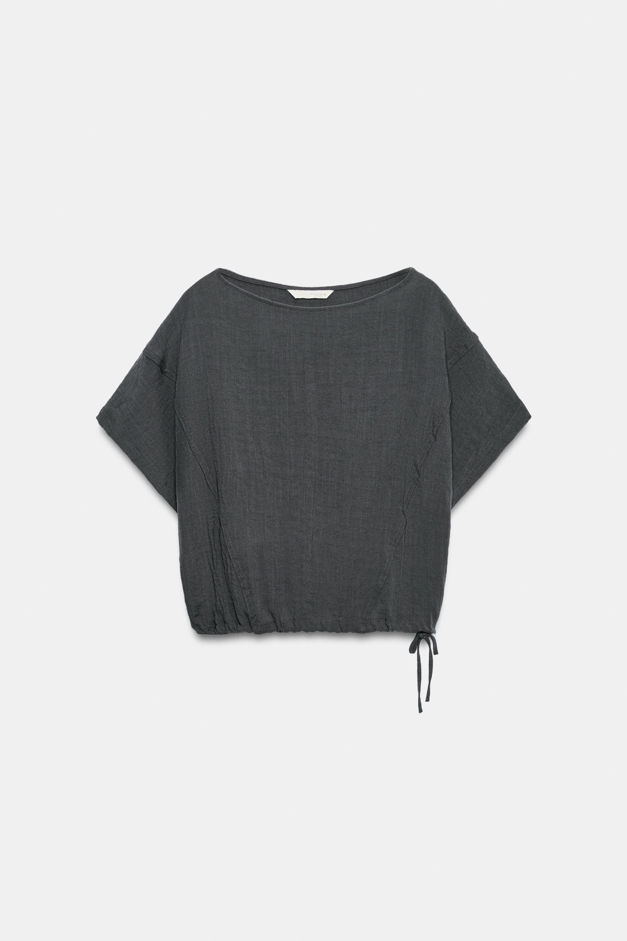 ADJUSTABLE HEM CAPE SHIRT | Zara US