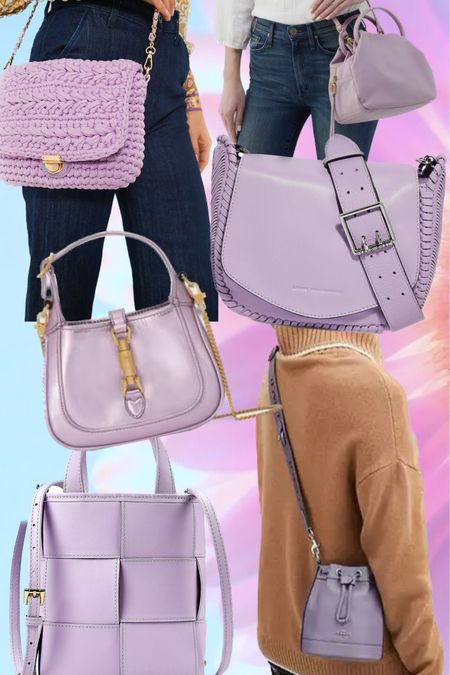 Lavender crossbody, purple purse 