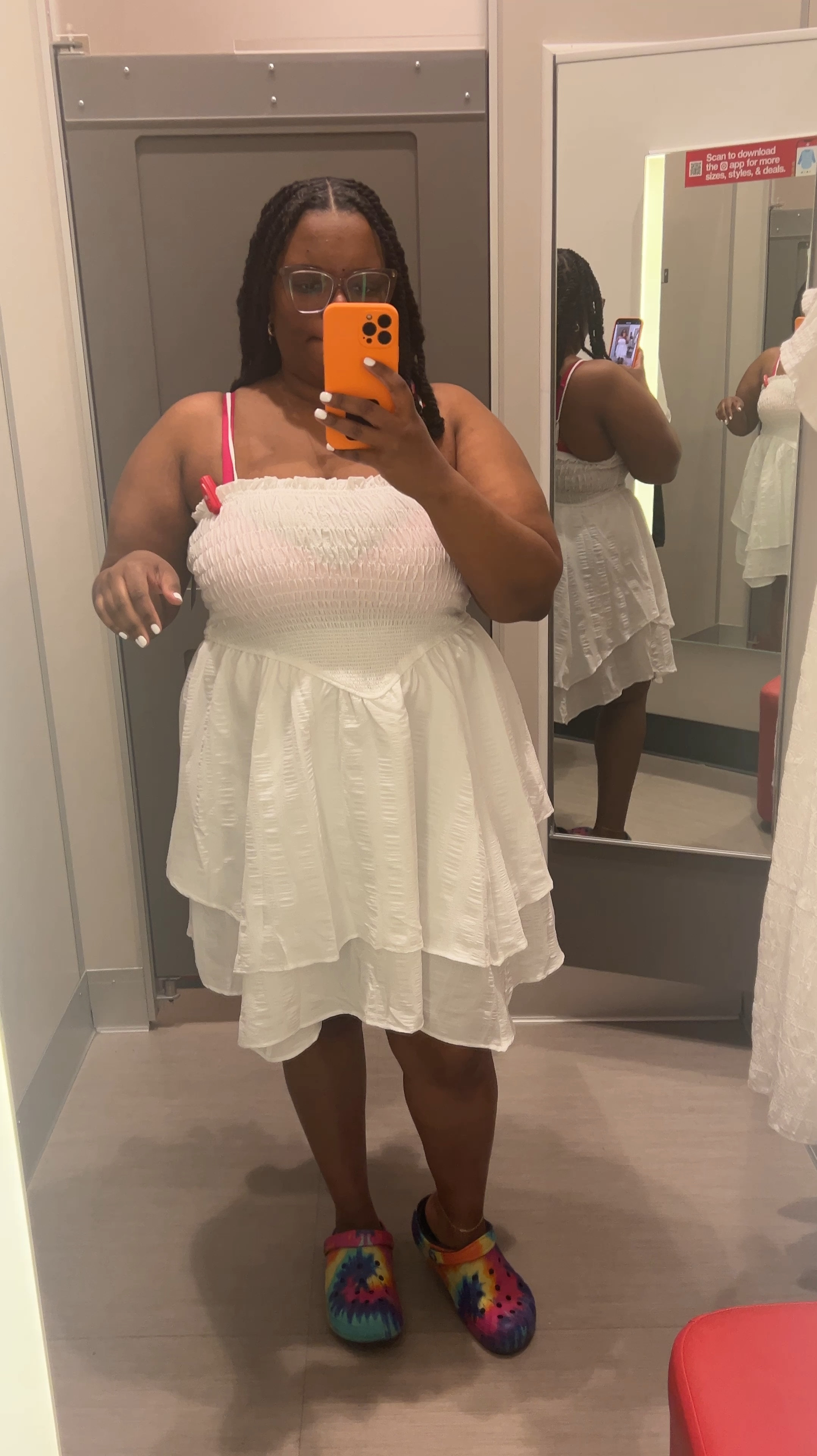 Cute white spring dress from Target. Top is see thru but still very cute! I’m wearing a XXL.

#LTKxTarget 

#LTKfindsunder50 #LTKplussize