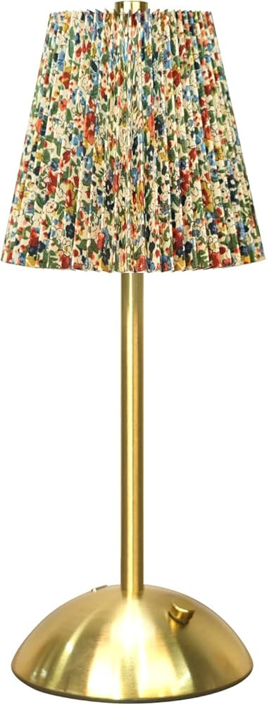 Cordless Table Lamp Rechargeable,Fabric Shade Bedside Lamp, Dimmable Battery Powered Lamp, 3-Way ... | Amazon (US)
