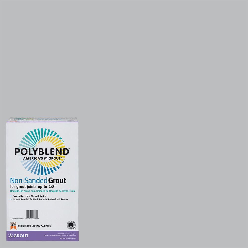 Polyblend #115 Platinum 10 lb. Non-Sanded Grout | The Home Depot