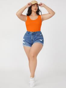 SHEIN BASICS Plus Solid Slim Tank Top SKU: sS2012140008021389(1000+ Reviews)$7.99$7.59Join for an... | SHEIN