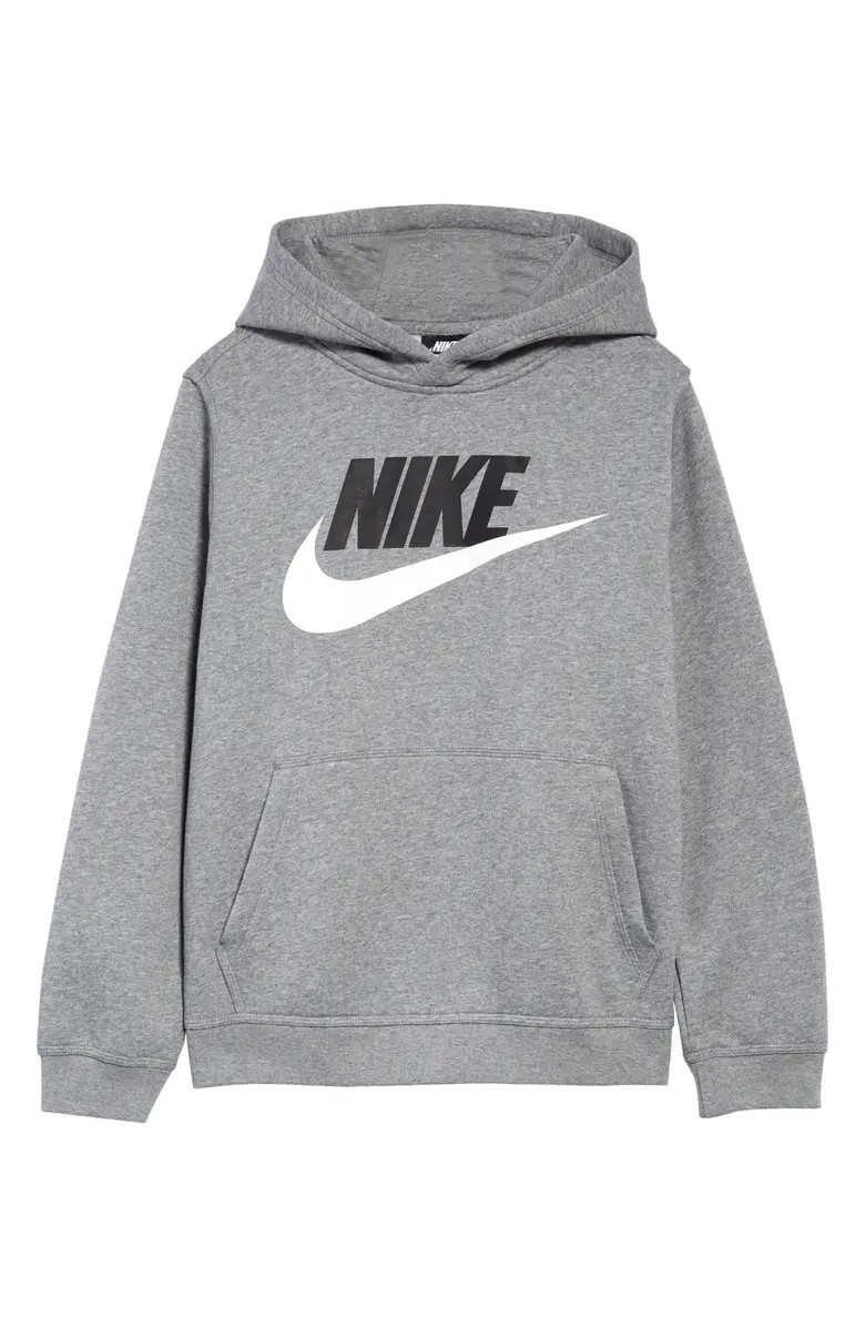 Kids' Sportswear Club Fleece Hooded Sweatshirt | Nordstrom
