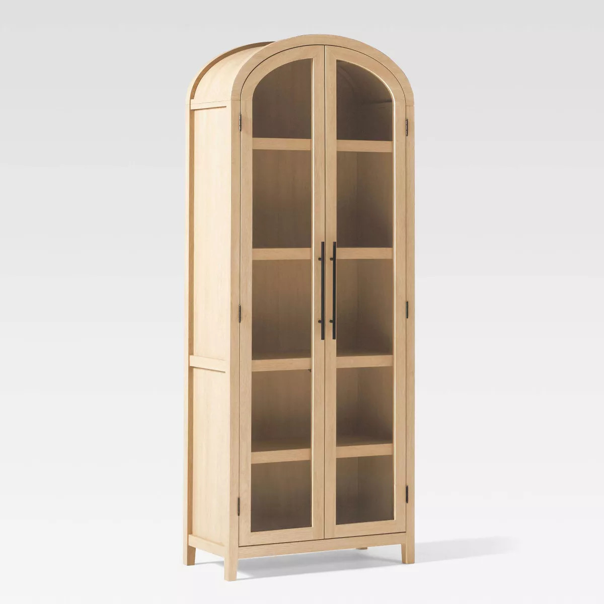 Saracina Home 76" 5 Shelf Arched Bookcase Cabinet | Target