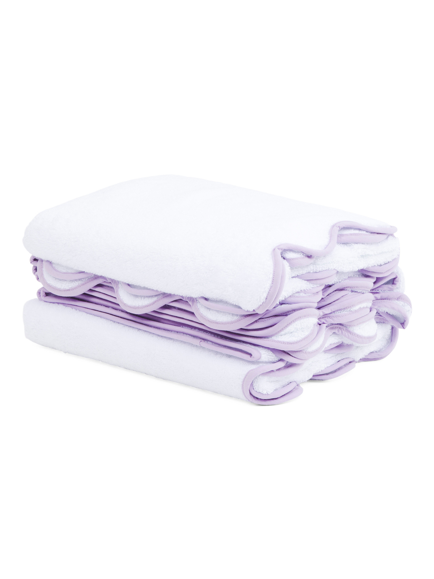 Made In Turkey 6pc Scalloped Edge Towel Set | Bed & Bath | Marshalls | Marshalls