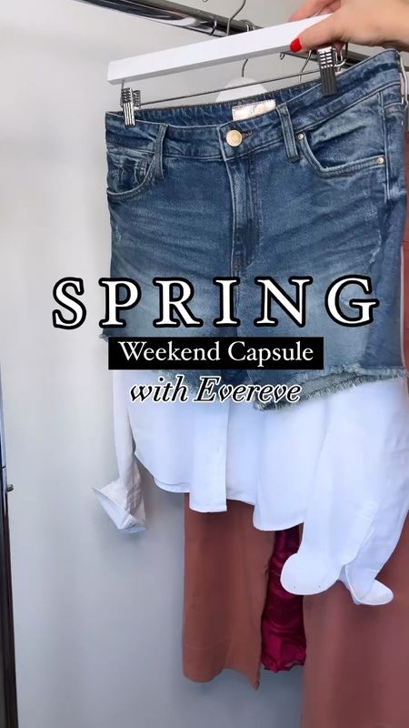 EVEREVE Spring Capsule

Shorts tts
Tank size medium 
Dress size medium 
Pants size 27
Shirt size small
Jacket size smalll

#LTKover40 #LTKSeasonal #LTKstyletip