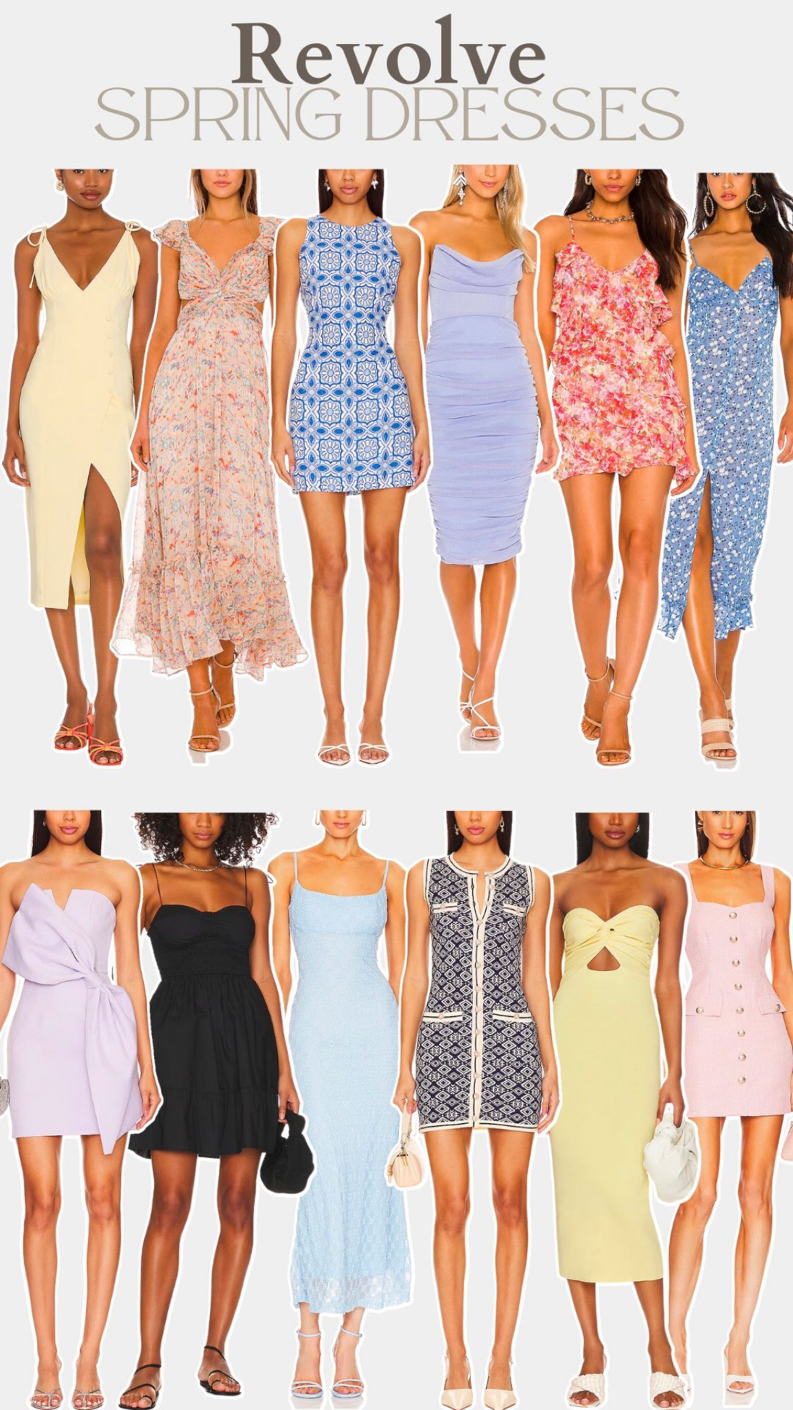 Revolve Spring Dresses 👗 

#LTKstyletip #LTKwedding #LTKSeasonal