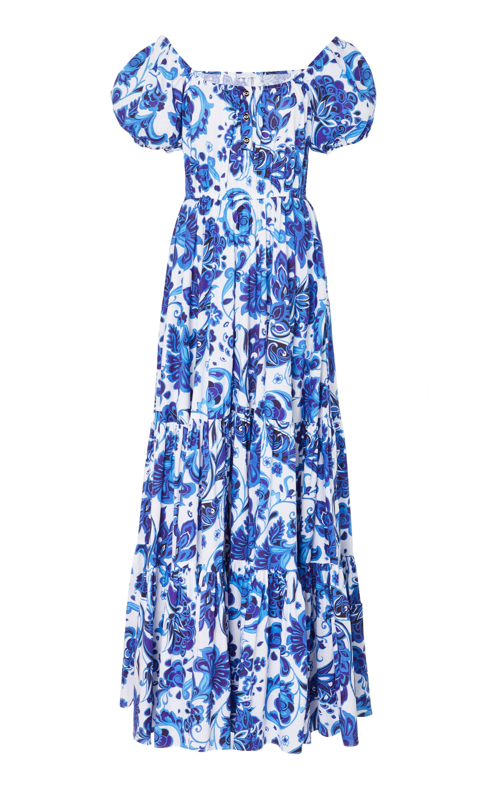 Bardot Off-The-Shoulder Printed Cotton Maxi Dress | Moda Operandi Global