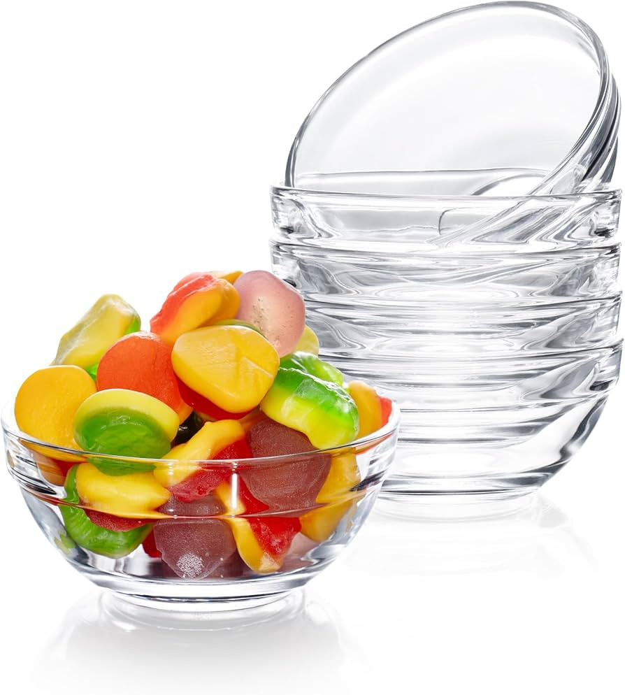 Mini Glass Bowl, 4 Ounce Capacity, (4 Pack) | Amazon (US)