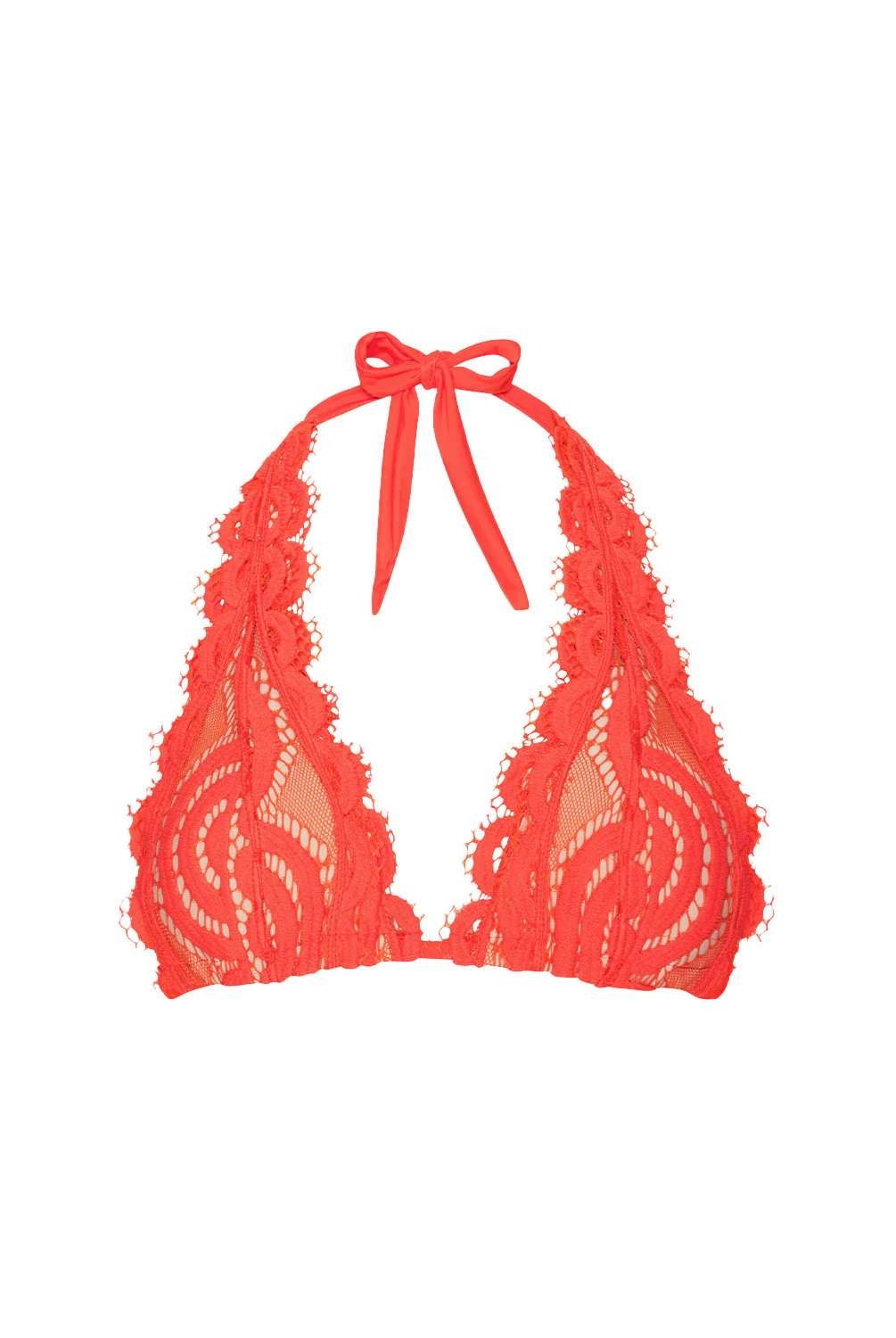 Kai Tie Lace Halter Bikini Top | PQ Swim | PQ Swim