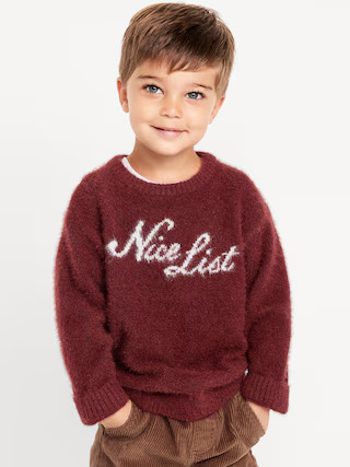 SoSoft Oversized Holiday Graphic Sweater for Toddler Boys | Old Navy (US)