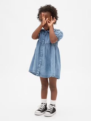 Baby & Toddler Denim Ruffle Dress | Gap (US)
