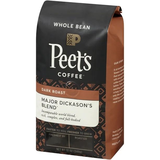 Peet's Coffee® Major Dickason's Blend® Dark Roast Whole Bean Coffee 12 oz. Bag | Walmart (US)
