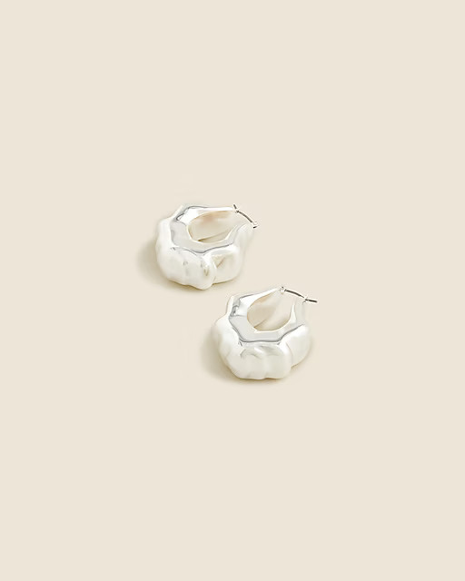 Lightweight sculpted hoop earrings | J. Crew US