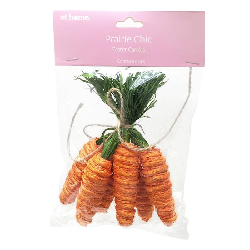 6-Pack Fabric Easter Carrots | At Home