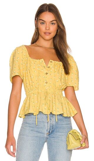 Carly Top in Yellow Multi | Revolve Clothing (Global)
