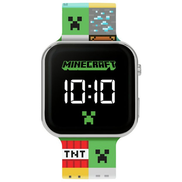 Buy Minecraft Kids Multicoloured LED Digital Watch | Kids watches | Argos | argos.co.uk
