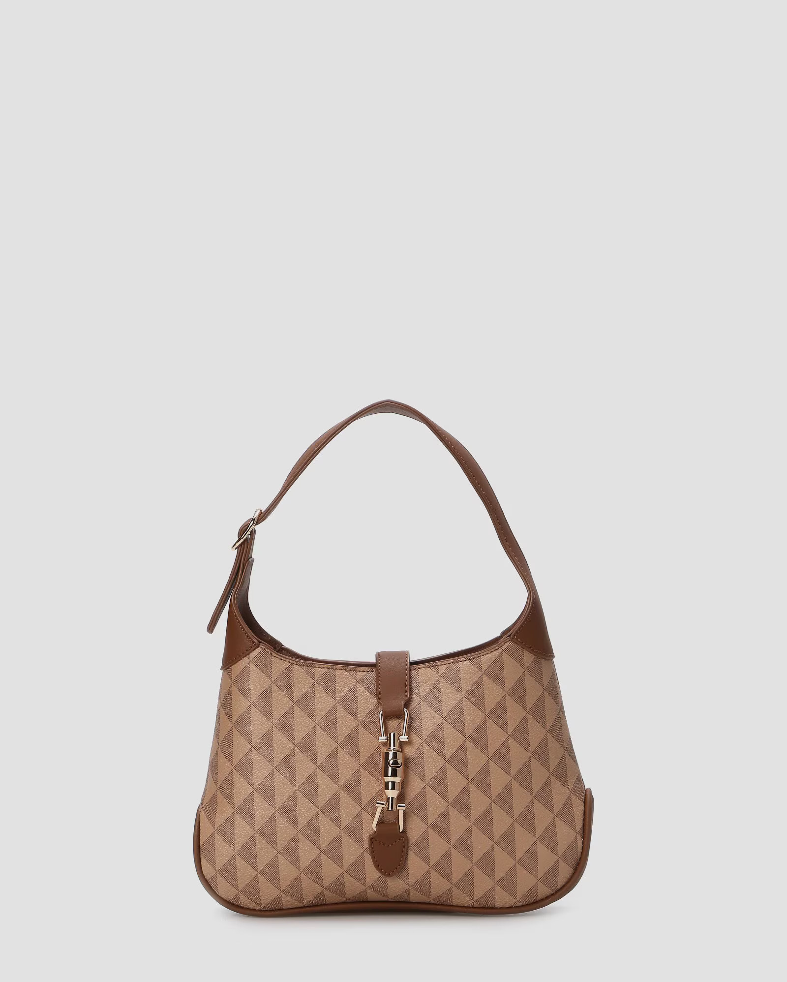 Bolsa baguete monograma marrom | Accessori by Riachuelo | Riachuelo (BR)