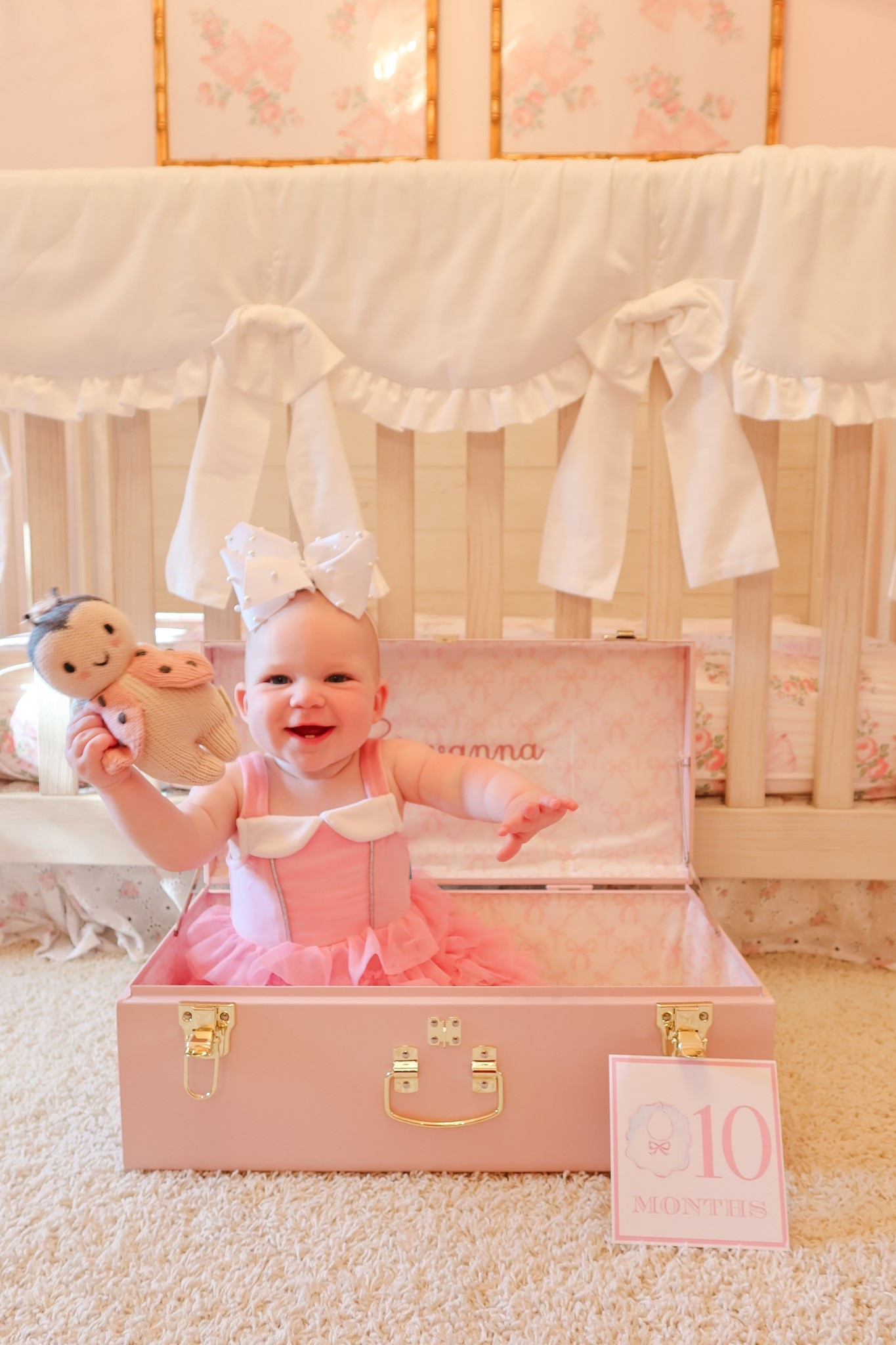 Details from Giovanna’s 10 month milestone pictures!