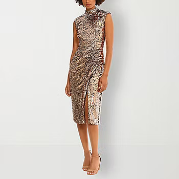 Clover And Sloane Sleeveless Sequin Midi Sheath Dress | JCPenney