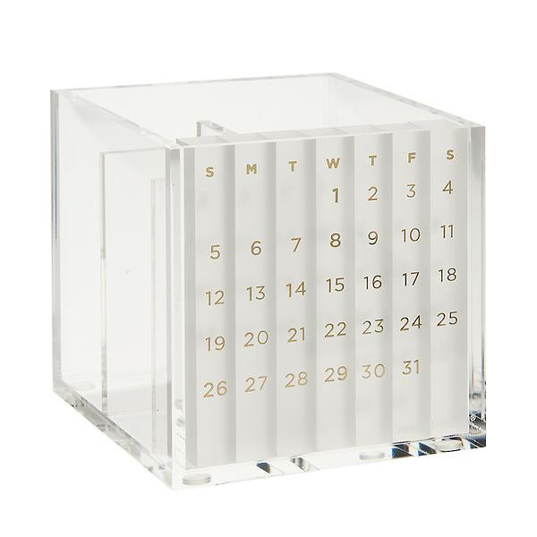Russell + Hazel Pencil Cup Perpetual Calendar | The Container Store