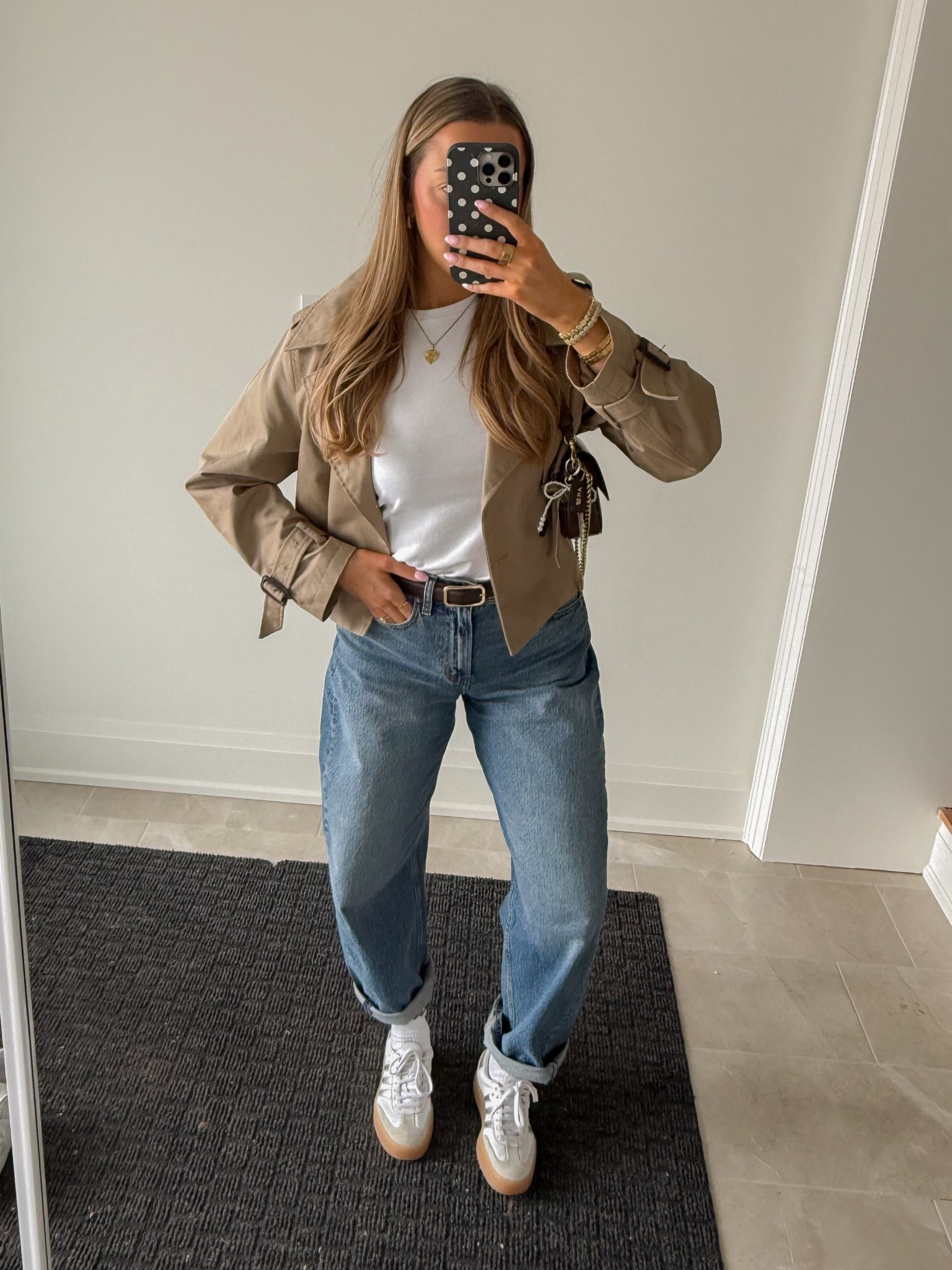 Spring ootd🤎 
Jacket size S
T shirt size S
Jeans size 26L curve love

#LTKgrwm #LTKdayinmylife #LTKootd