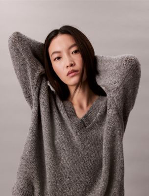 Chunky Relaxed V Neck Sweater | Calvin Klein | Calvin Klein (US)