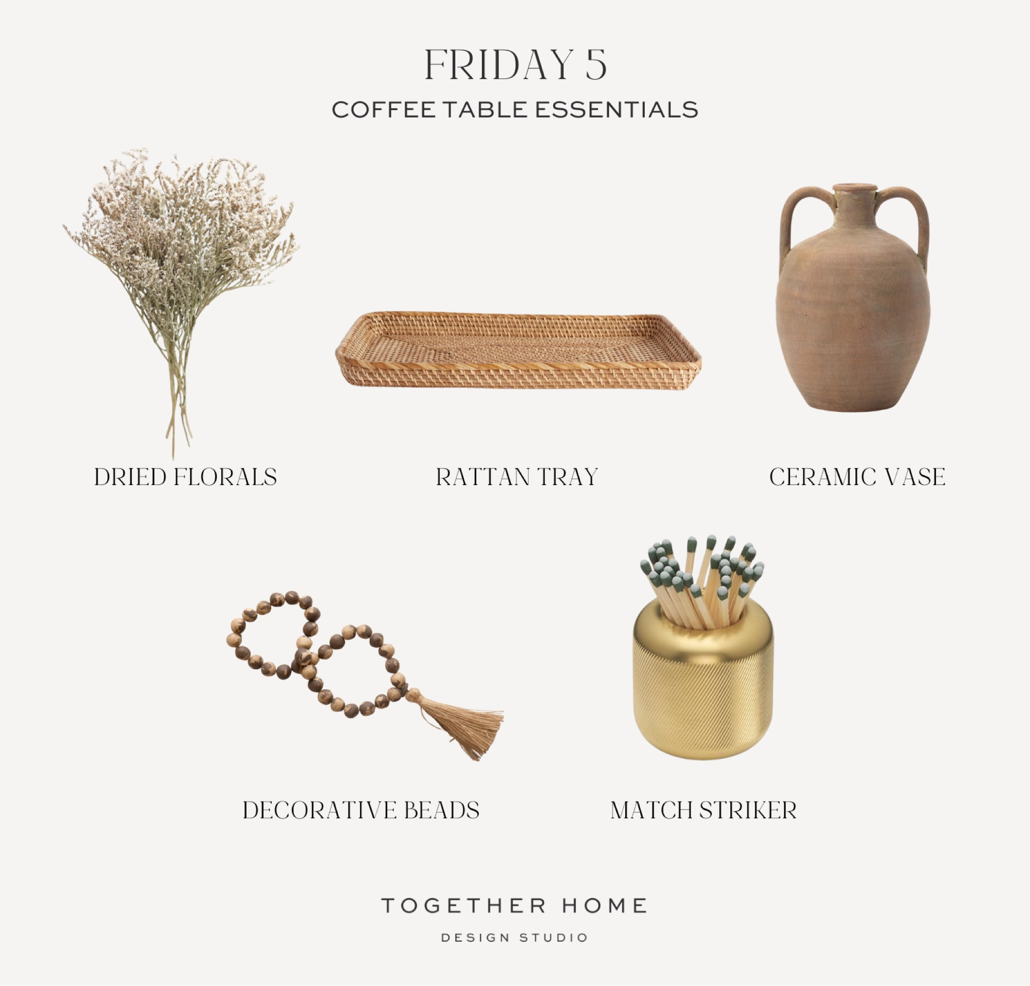 ✨FRIDAY 5✨ | Coffee table styling essentials!

#LTKHome #LTKStyleTip #LTKSaleAlert