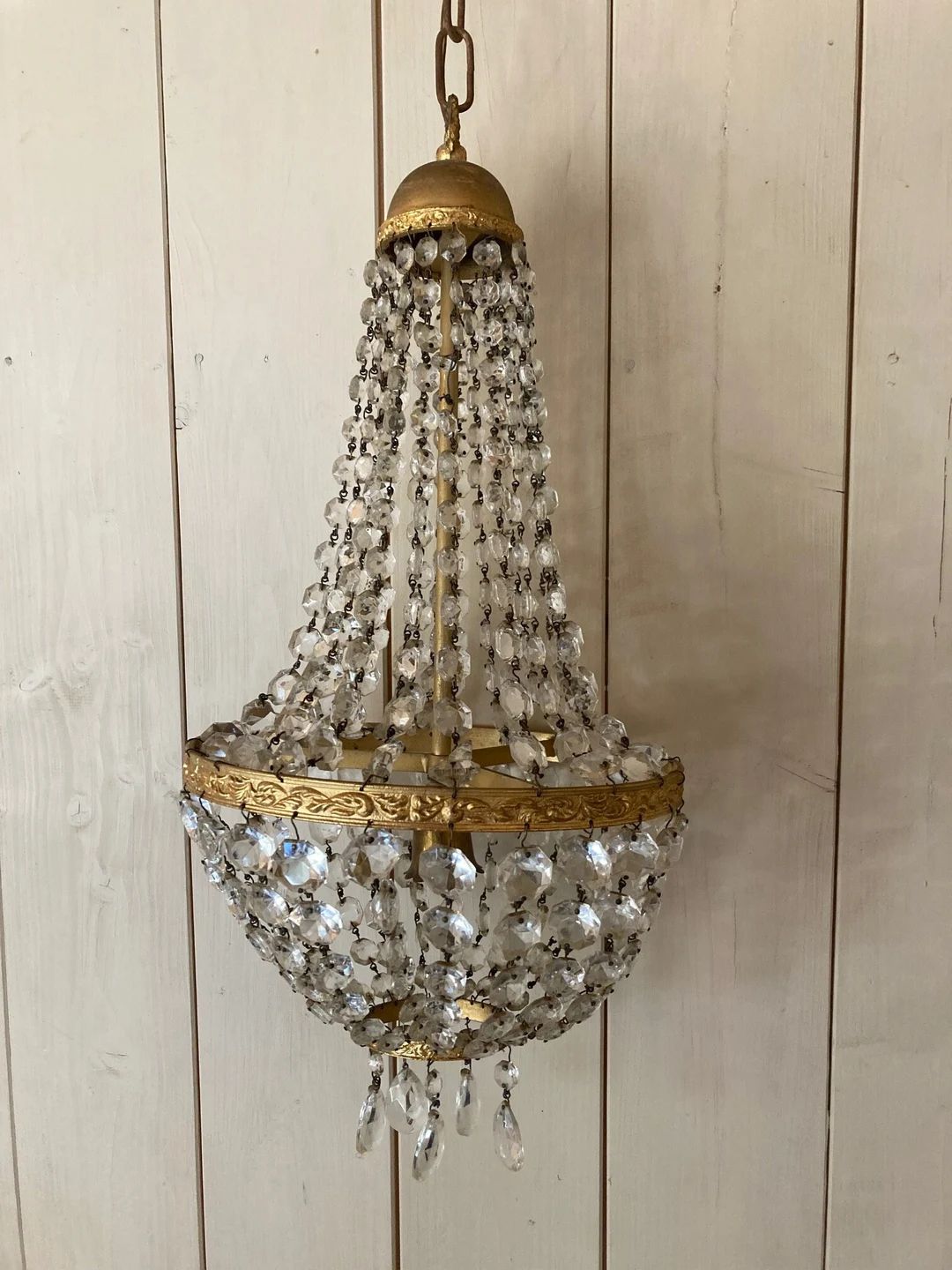 Vintage Italian Empire Chandelier - Etsy | Etsy (US)