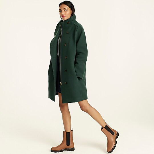 Villa coat in Italian stadium-cloth wool | J. Crew US