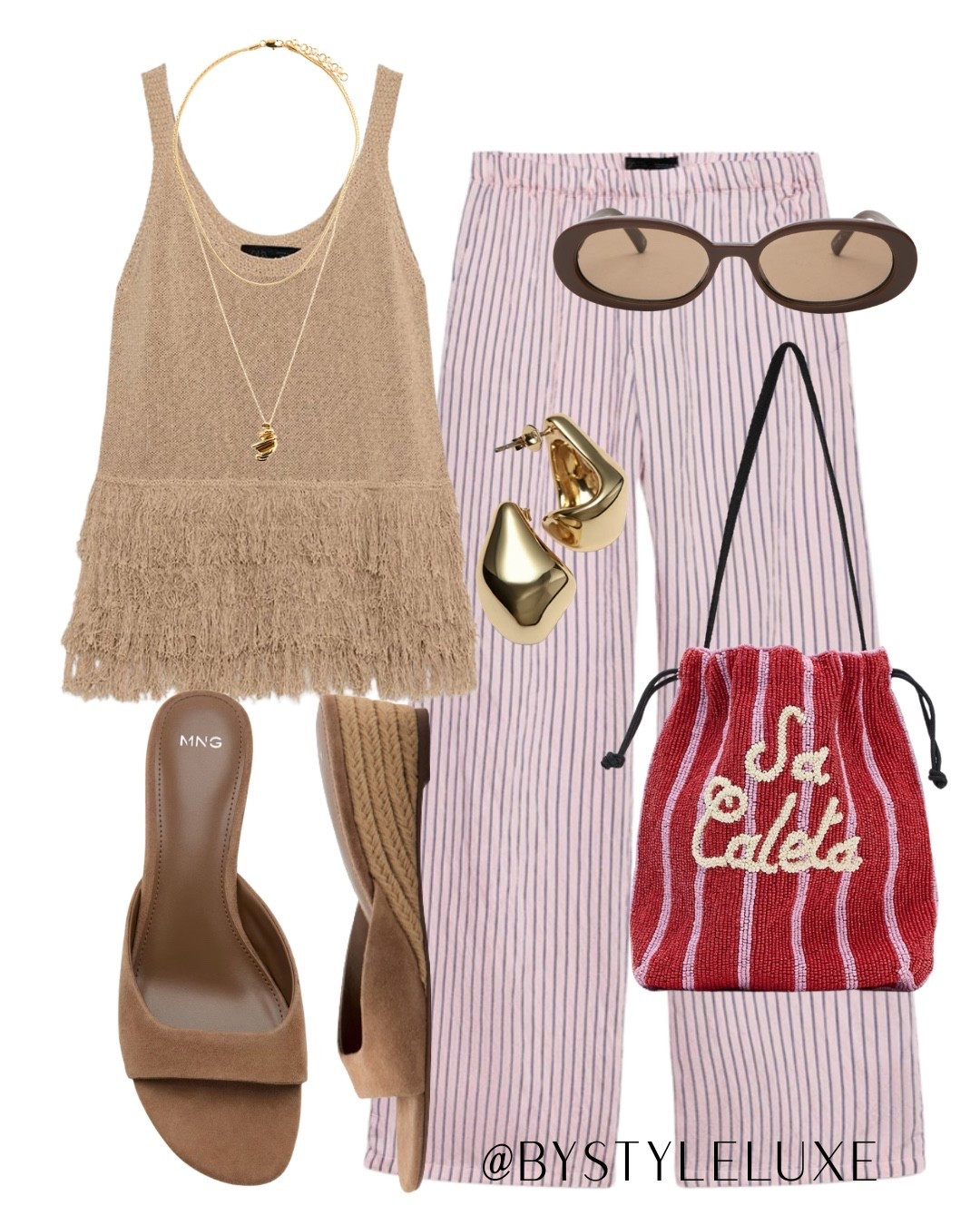SUMMER STRIPES - Elevate your summer wardrobe with some striped trousers, love these pink ones from @Zara 

#sandals #summeroutfit #trousers

#LTKsummer #LTKshoes #LTKbag