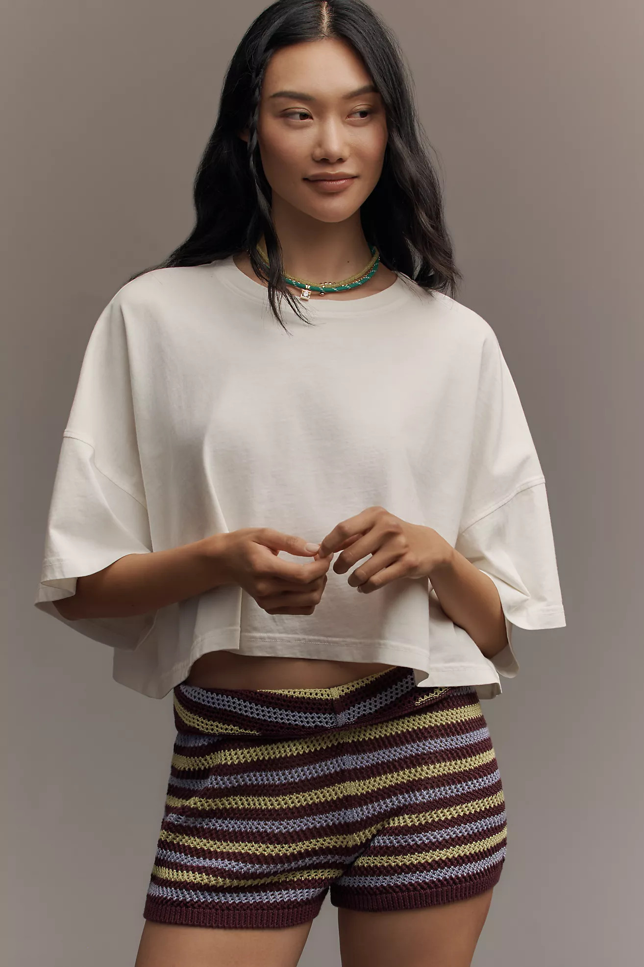 Citizens of Humanity Crop Cape Tee | Anthropologie (US)