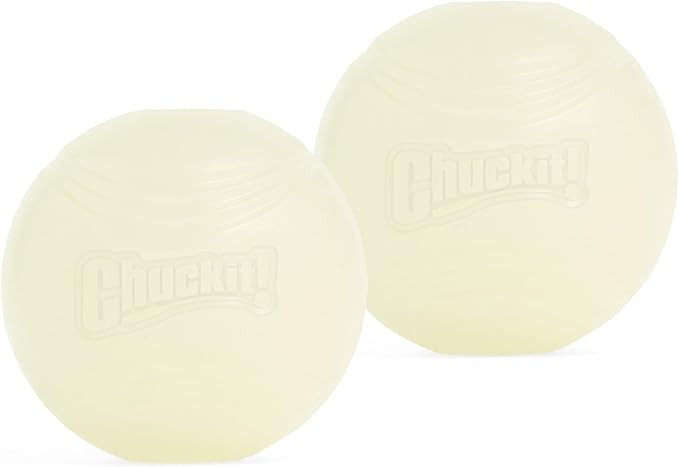Chuckit! Ball Glow In the Dark Dog Toy, Durable Rubber Dog Balls, Launcher Thrower Compatible Int... | Amazon (UK)