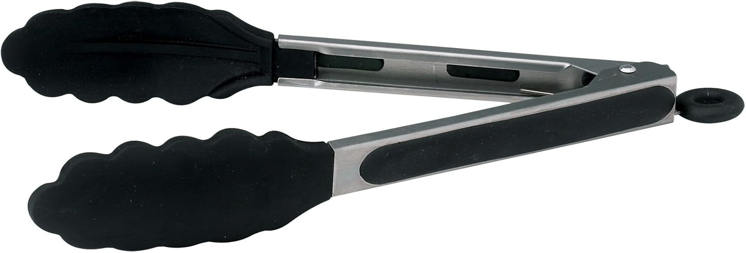 Winco Utility Tong with Rubber Tip and Locking Clip, 9-Inch, 9 In (1-Pack), Stainless Steel | Amazon (US)