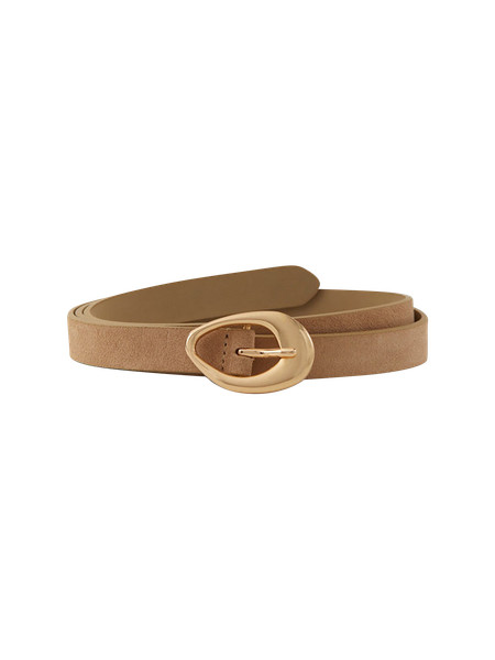 Suede Textured Buckle Belt | Ann Taylor