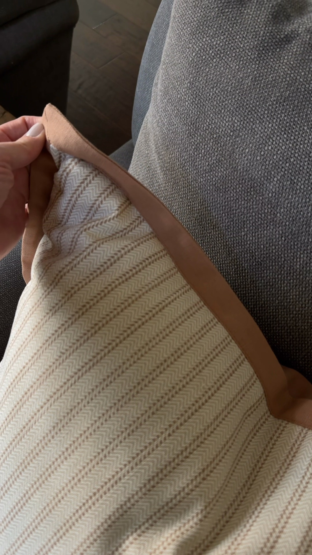 Neutral striped pillows from Magnolia Home by Joanna Gaines x Loloi perfect for any chair, sofa, or bed 🤍

#LTKHome