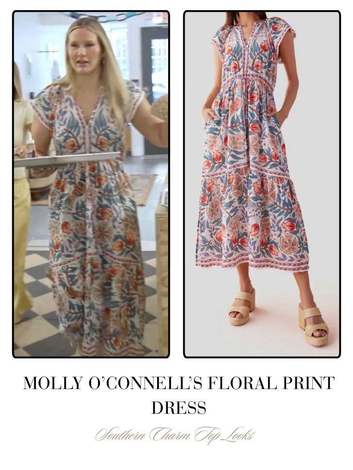  Molly O'Connell's Floral Print Dress 

 