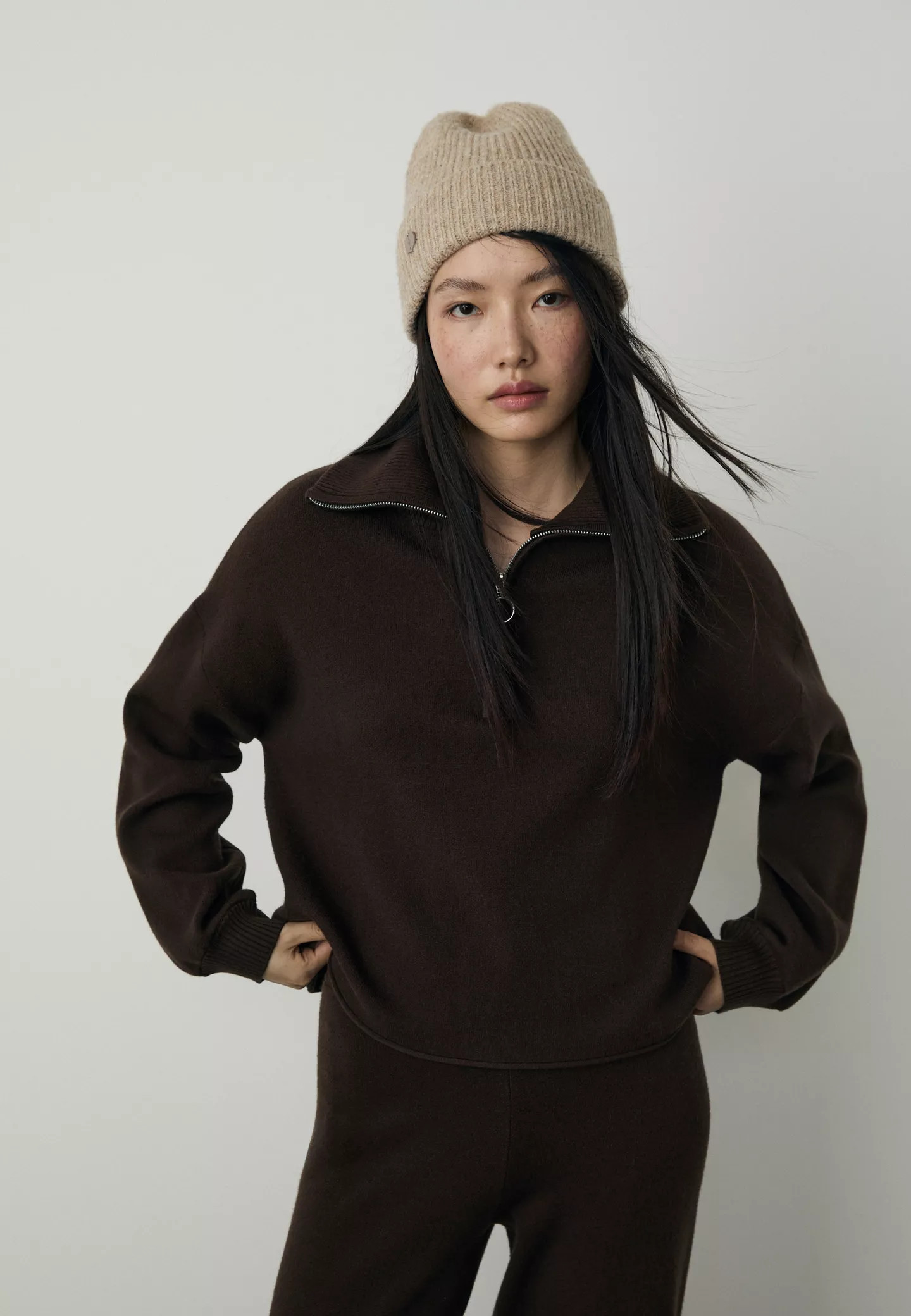 Knit jumper with zip | Stradivarius (UK)