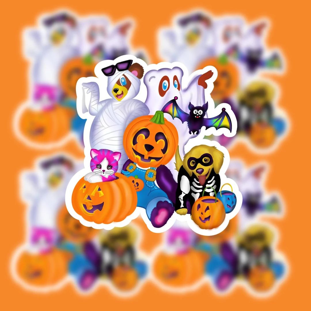 90's Halloween Friends Sticker 90s Halloween 90s - Etsy Philippines | Etsy ROW