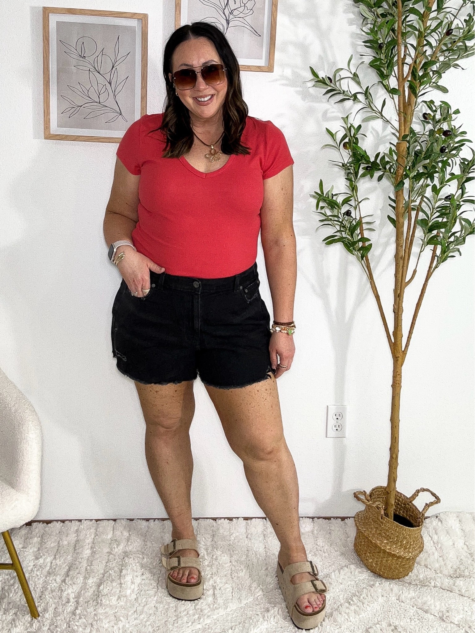 It’s 30-50% off @Aerie ! The most comfortable denim shorts! XL. XL ribbed tee.

#LTKSaleAlert #LTKMidsize #LTKSeasonal